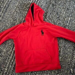 Polo Ralph Lauren Boys Hoodie Red Size 4T Pullover Long Sleeve